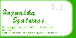 hajnalka szalmasi business card